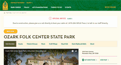 Desktop Screenshot of ozarkfolkcenter.com
